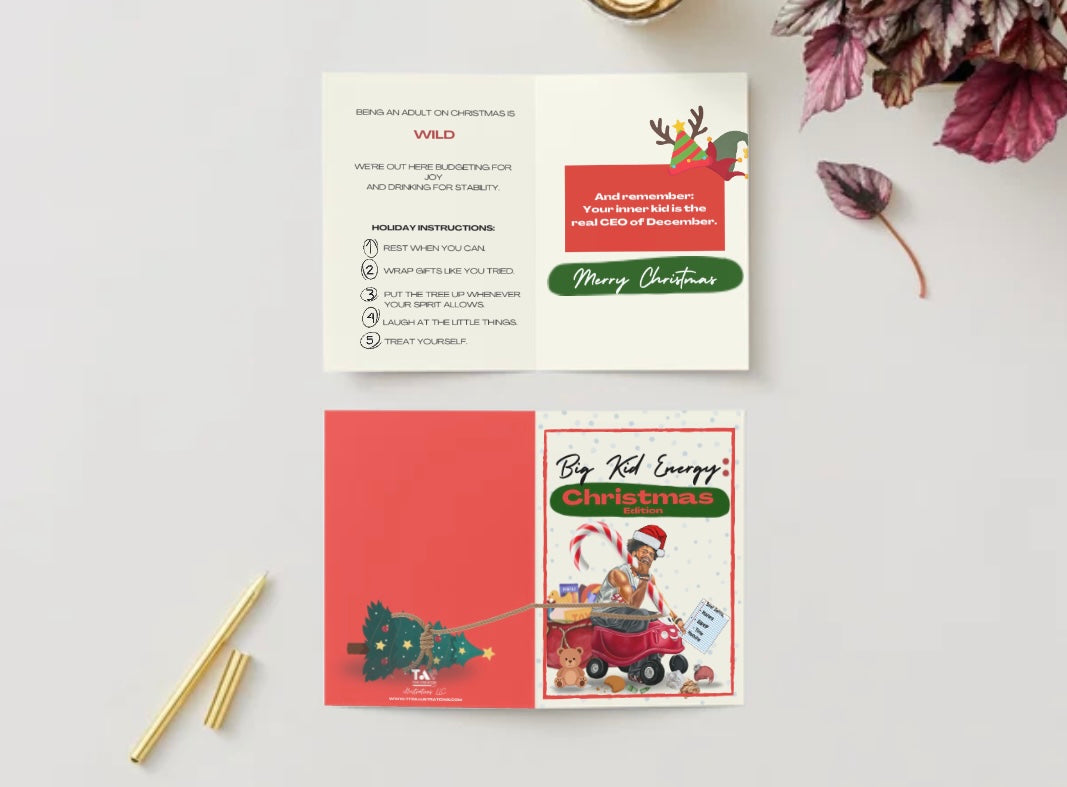 Greeting Card - Big Kid Energy: Christmas Edition)