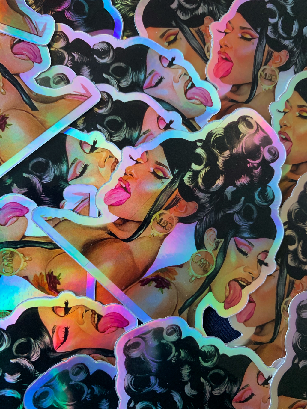Meg x Cardi Sticker